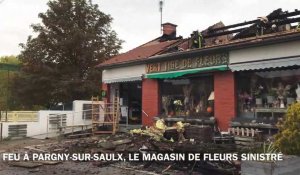 Incendie à Pargny-sur-Saulx, le magasin de fleurs endommagé