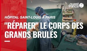 VIDEO. Le Centre de traitement des brûlés de l’hôpital Saint-Louis à Paris