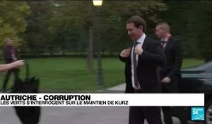 Autriche : les Verts s'interrogent sur le maintien de Kurz à la chancellerie