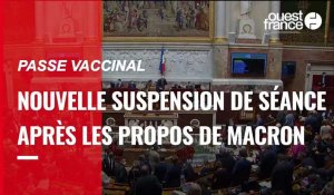 VIDÉO. Passe vaccinal : nouvelle suspension de séance à l'Assemblée nationale après les propos d’Emmanuel Macron