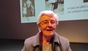 Lili Leignel est venue témoigner de sa déportation face à des collégiens du Quesnoy