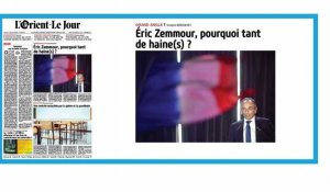 "Eric Zemmour, candidat d'une France tournée vers un passé qui ne reviendra pas"