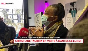 Présidentielle : Christiane Taubira en déplacement à Nantes