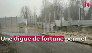 Intempéries Lot-et-Garonne : une digue de fortune pour protéger le village de Boé