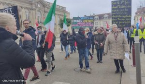 Covid-19. Une centaine d'anti-pass manifestent en centre-ville à Beauvais