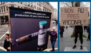 Manifestations anti-pass, records de contaminations : le point sur l'épidémie de Covid en Europe