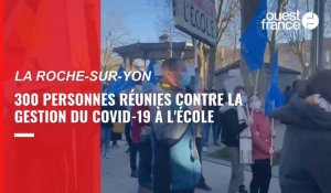 VIDÉO. Grève du 13 janvier : 300 personnes rassemblées à La Roche-sur-Yon