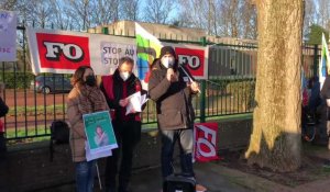 Manifestation des enseignants à Calais