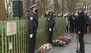 Attentats de janvier 2015: cérémonie en hommage au policier tué
