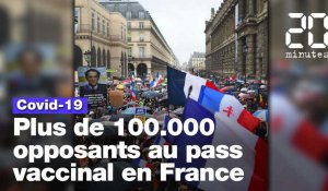 Coronavirus: Plus de 100.000 opposants au pass vaccinal ont défilé en France