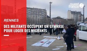 VIDÉO. À Rennes, un gymnase occupé pour héberger des migrants