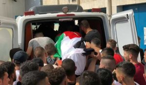 Obsèques d'un jeune Palestinien tué par des tirs israéliens