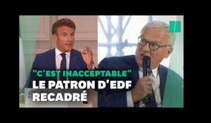 Emmanuel Macron recadre le patron d'EDF après ses critiques