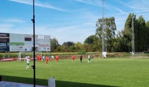 Egalisation lors du match Pays Vert - Onhaye : 1-1 par Herbecq