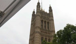 Londres: images de Westminster Hall, où le cercueil d'Elizabeth II reposera jusqu'à ses funérailles