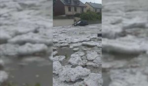 Orages : le toit de cette piscine de la Nièvre n'a pas résisté au déluge de grêle