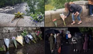 Dépôt de fleurs au château de Balmoral après le décès de la reine Elizabeth II