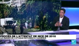 Procès de l'attentat de Nice : les images "terrifiantes" de l'attaque diffusées à l'audience