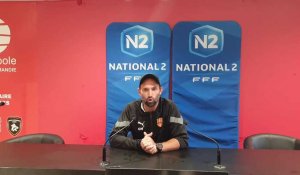 Football. Réaction de Cédric Hengbart, le coach de Blois, après la défaite de son équipe face au FCR