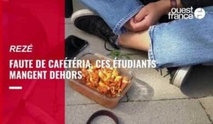 VIDEO. Faute de cafétéria, ces étudiants près de Nantes mangent dehors