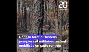 Incendies en Gironde : Des drones pour repérer les points chauds dans la forêt de cendre d'Hostens