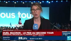 Présidentielle 2022 : "les militants exultent" au QG d'Emmanuel Macron, en tête du premier tour