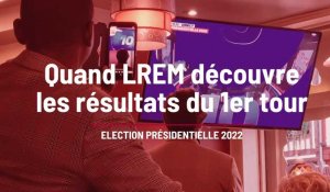 Réaction au QG aubois de LREM, à l'annonce des résultats du premier tour de la présidentielle