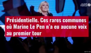 VIDÉO. Présidentielle: ces rares communes où Marine Le Pen n’a eu aucune voix au premier tour