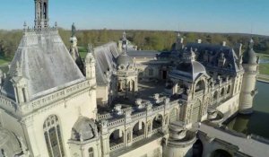 Le château de Chantilly en drone, images de Marc Didier.