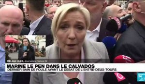 Dernier bain de foule pour Marine Le Pen avant le débat de l'entre-deux-tours