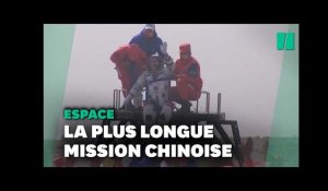 Trois Chinois de retour d'un séjour record dans l'espace
