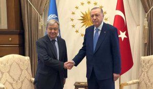 Le président turc Erdogan rencontre le secrétaire général des Nations unies Guterres