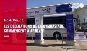VIDÉO. Gymnasiade : les jeunes athlètes arrivent à Deauville 