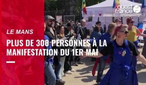 VIDÉO. Manifestation du 1er Mai au Mans : ambiance festive avec plus de 300 personnes réunies
