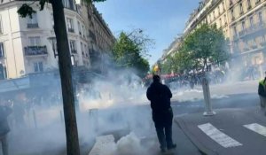 Défilé du 1er-Mai à Paris: tensions dans le cortège