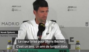 ATP - Madrid 2022 - Novak Djokovic : "It breaks my heart for Boris Becker..."