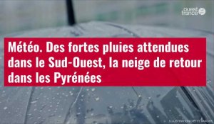 VIDÉO. Météo. Des fortes pluies attendues dans le Sud-Ouest, la neige de retour dans les P