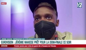 Eurovision: Jérémie Makiese est prêt pour la demi-finale ce soir