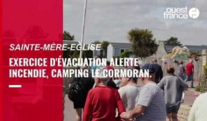  VIDÉO. Exercice d'évacuation, alerte incendie au camping Le Cormoran à Sainte-Mère-Eglise