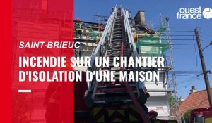 VIDÉO. Un incendie se déclare dans une maison d'habitation à Saint-Brieuc