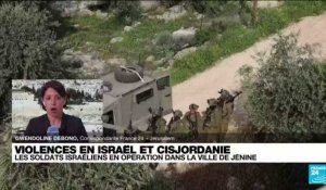 Violences en Israël et Cisjordanie : les soldats israéliens en opération dans la ville de Jénine