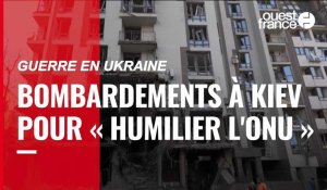 VIDÉO. Guerre en Ukraine : Kiev visée par des frappes pendant la visite du secrétaire général de l’ONU
