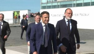 Présidentielle: Emmanuel Macron en campagne au Havre