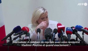 Marine Le Pen questionnée sur sa relation avec la Russie de Poutine
