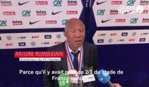 VIDÉO. Finale de la Coupe de France. Antoine Kombouaré (FC Nantes) : « Une façon de dire merci à ce club »