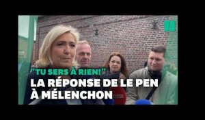 La réponse de Le Pen à Mélenchon qui l'accuse de ne servir à rien