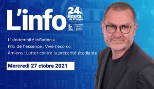 Le JT des Hauts-de-France du mercredi 27 octobre 2021