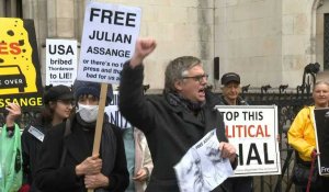 Rassemblement pro-Assange à Londres alors que les Etats-Unis tentent d'obtenir son extradition
