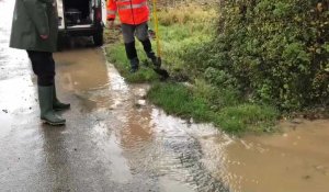Des inondations à Ecques après de fortes pluies