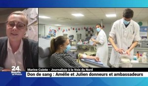 Don de sang : Amélie et Julien, donneurs et ambassadeurs
